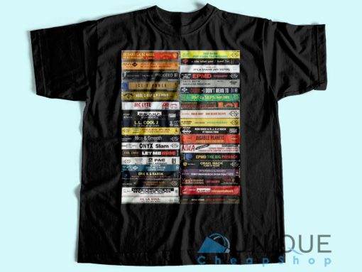 Hip Hop Cassette Tapes Vintage T-Shirt  Unique Design T-Shirt
