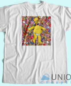 Homer Simpson T-Shirt Unisex Tee Shirt Printing Size S-3XL