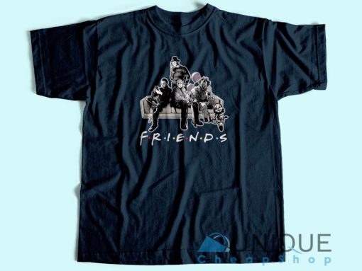 Horror Movie Friends T-Shirt Unisex Custom Tee Shirt Printing