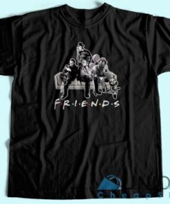 Horror Movie Friends T Shirt Unisex Custom Tee Shirt Printing 4