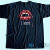 I Bite Halloween Vampire T-shirt Unisex Custom Tee Shirt Printing