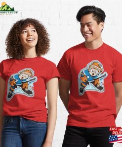 Ice Hokey Cartoon Classic T-Shirt Unisex