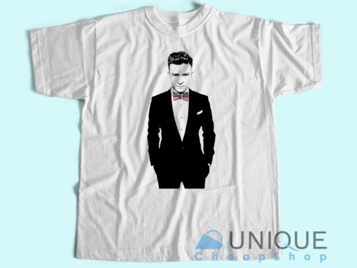 Justin Timberlake Suit And Tie Flag American T-Shirt