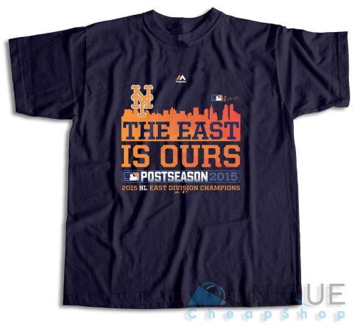 Majestic New York Mets 2015 The East Is Ours T-Shirt Size S-3XL