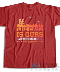 Majestic New York Mets 2015 The East Is Ours T Shirt Size S 3XL 4