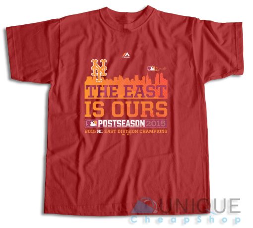 Majestic New York Mets 2015 The East Is Ours T-Shirt Size S-3XL