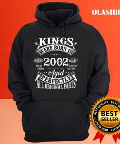 Mens 20th Birthday Gift Vintage Kings Born In 2002 T-shirt 2 Mens 20th Birthday Gift Vintage Kings Born In 2002 T shirt 3