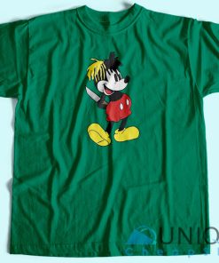 Mickey Mouse Dagger T-Shirt Unisex Custom Tee Shirt Printing