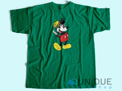 Mickey Mouse Dagger T-Shirt Unisex Custom Tee Shirt Printing