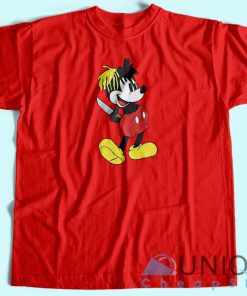 Mickey Mouse Dagger T Shirt Unisex Custom Tee Shirt Printing 3