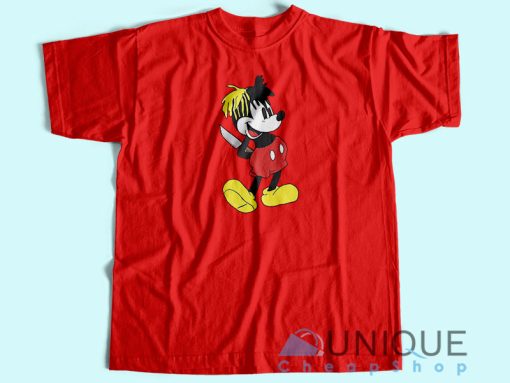 Mickey Mouse Dagger T-Shirt Unisex Custom Tee Shirt Printing