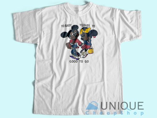 Mickey and Minnie Mouse T-shirt Unisex Custom Tee Shirt Printing