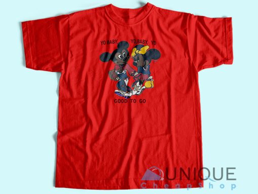 Mickey and Minnie Mouse T-shirt Unisex Custom Tee Shirt Printing