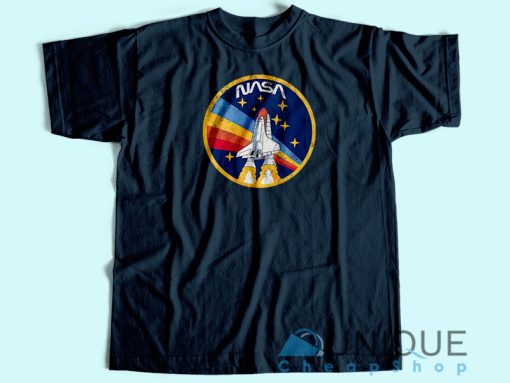 NASA Retro Rocket T-Shirts Adult For Women Or Men