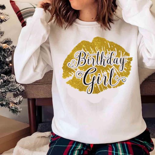 New Birthday Girl Shirt, Birthday Shirts For Women, Giant Lips