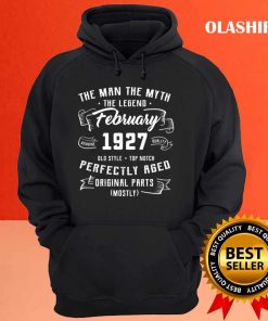New Mens Man Myth Legend February 1927 95th Birthday T-shirt 2 New Mens Man Myth Legend February 1927 95th Birthday T shirt 3