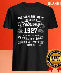 New Mens Man Myth Legend February 1927 95th Birthday T-shirt 3 New Mens Man Myth Legend February 1927 95th Birthday T shirt 4