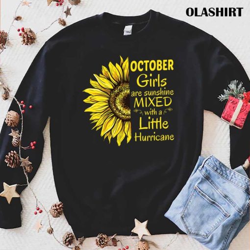 New Queen Was Born In October Funny Sunflower Birthday