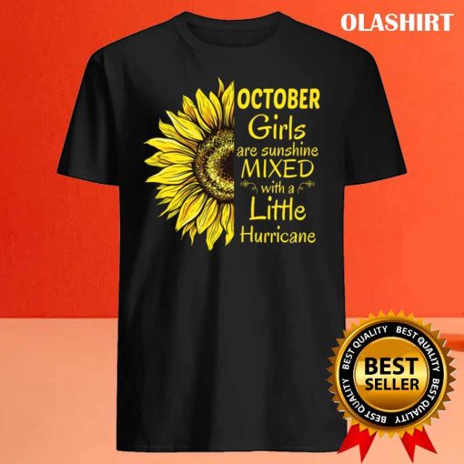 New Queen Was Born In October Funny Sunflower Birthday