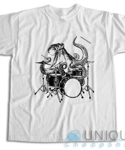 Octopus Playing Drums T-Shirt