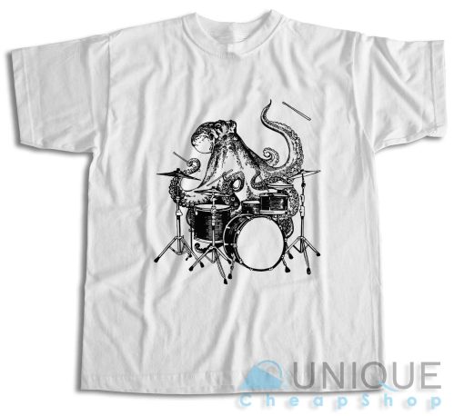Octopus Playing Drums T-Shirt