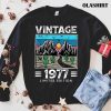 Official Vintage 1977 Made In 1977 Birthday Limited Edition T Shirt