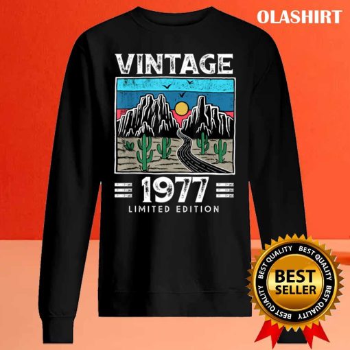 Official Vintage 1977 Made In 1977 Birthday Limited Edition T Shirt