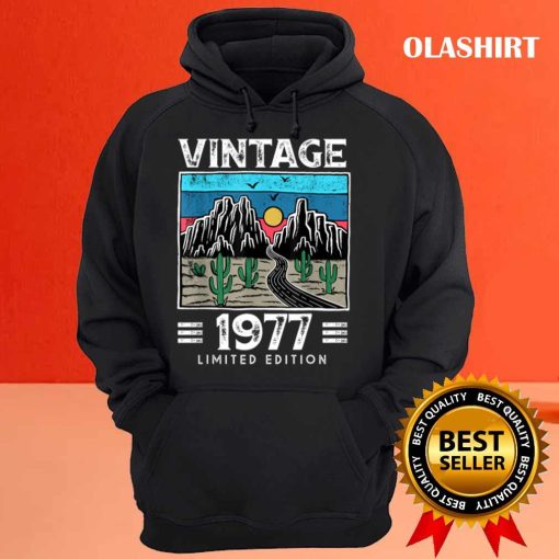 Official Vintage 1977 Made In 1977 Birthday Limited Edition T Shirt