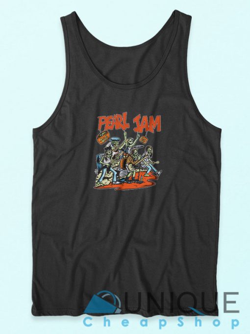 Pearl Jam Halloween Tank Top Unique Design Tank Top, Graphic Tank Top