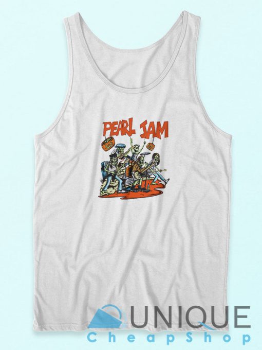 Pearl Jam Halloween Tank Top Unique Design Tank Top, Graphic Tank Top