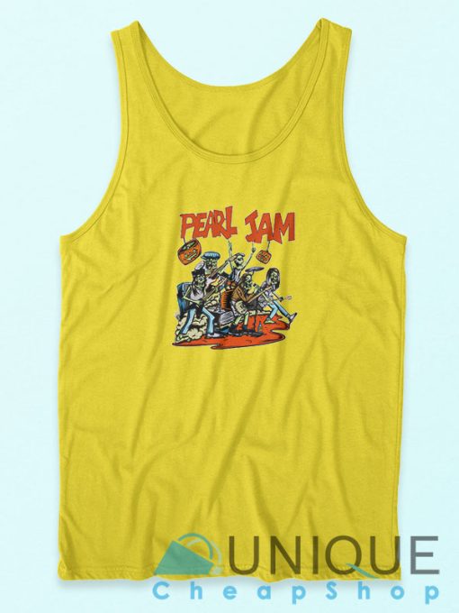 Pearl Jam Halloween Tank Top Unique Design Tank Top, Graphic Tank Top