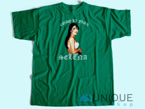 Selena Como La Flor Vintage T-shirt Unisex Custom Tee Shirt Printing