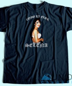 Selena Como La Flor Vintage T shirt Unisex Custom Tee Shirt Printing 3