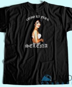 Selena Como La Flor Vintage T shirt Unisex Custom Tee Shirt Printing 5