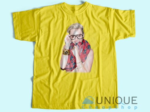 Sexy Miley Cyrus T-Shirt Unisex Tee Shirt Printing Size S-3XL