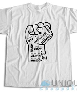 Shop! Black Leaders Fist T-Shirt