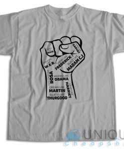 Shop! Black Leaders Fist T Shirt Size S 3XL Unique Cheap Shop 4