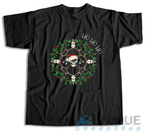 Shop Christmas Skull T-Shirt