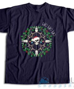 Shop Christmas Skull T-Shirt