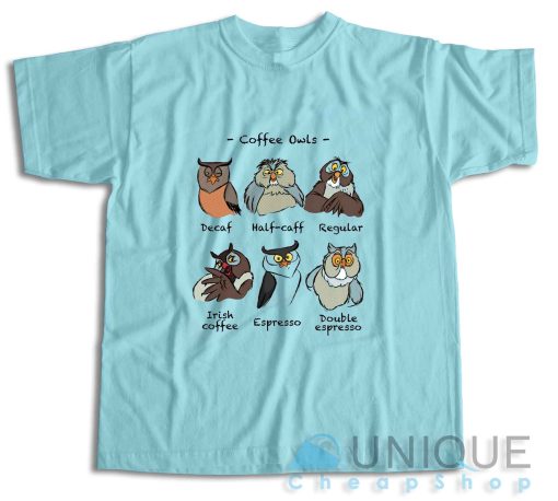 Shop Coffee Owls T-Shirt