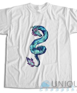 Shop Geometric Galaxy Dragon T-Shirt