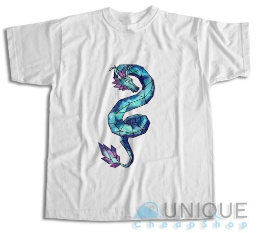 Shop Geometric Galaxy Dragon T-Shirt