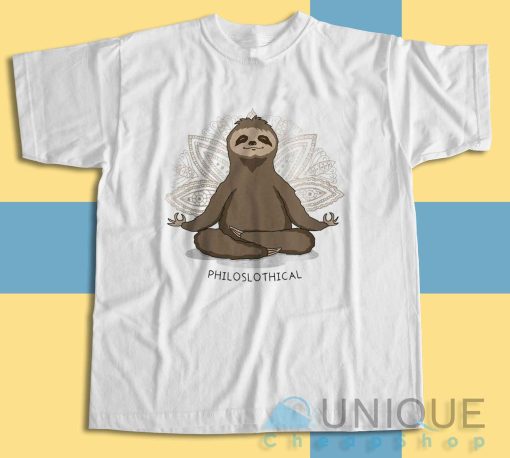 Shop Philoslothical Sloth Yoga T-Shirt