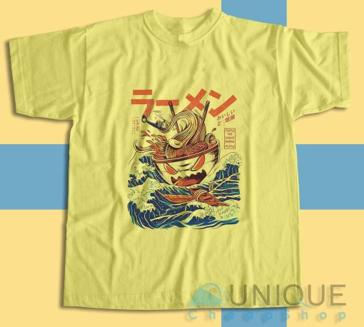 Shop The Great Ramen Off Kanagawa T-Shirt Size S-3XL