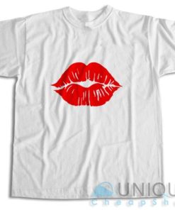 Shop Valentines Lips Kiss T Shirt Size S 3XL Unique Cheap Shop 3