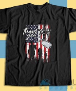 Shop high quality unique Thank You Veteran T Shirt Size S 3XL 3