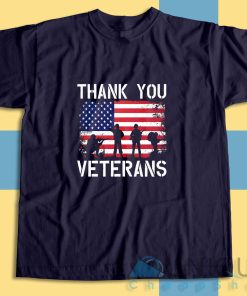 Shop high-quality unique Thank You Veterans T-Shirt Size S-3XL