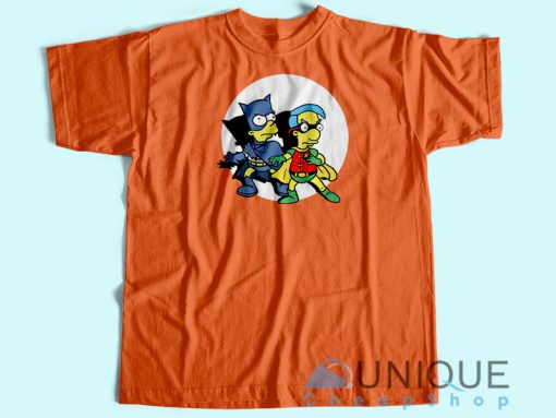 Simpson Bartman & Robhouse T-Shirt Unisex Custom Tee Shirt Printing