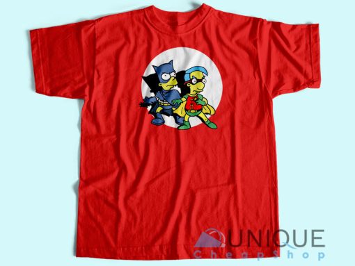 Simpson Bartman & Robhouse T-Shirt Unisex Custom Tee Shirt Printing