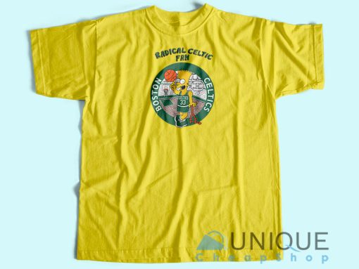 Simpson Boston Celtics T-Shirt Unisex Custom Tee Shirt Printing
